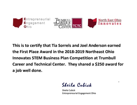 Tia Sorrels and Joel Anderson 
Trumbull Career and Technical Center